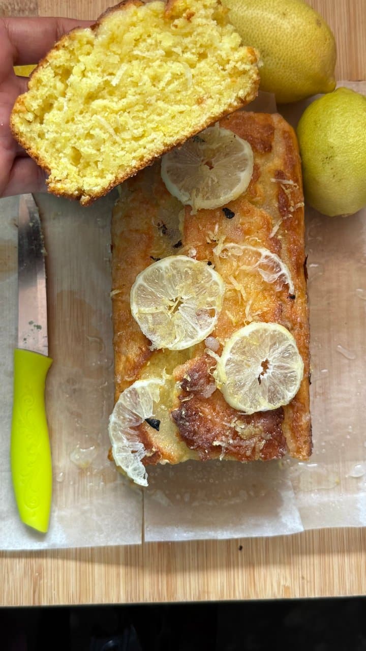 Eggless Starbucks Lemon Loaf Copycat Recipe — Soft, Buttery & Lemony